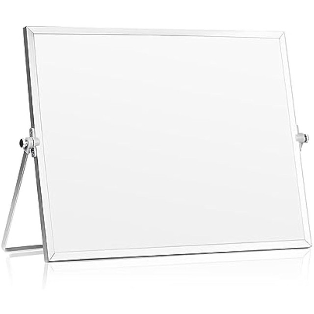 Dry Erase Board, Magnetic Desktop Whiteboard with Stand, Portable  Double-Sided White Board Easel for Students Memo To Do List - AliExpress